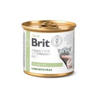 Brit GF Veterinary Diet (Бріт Ветерінарі Дієт) Cat Diabetes - Вологий корм з ягням для котів при цукровому діабеті (200 г) в E-ZOO