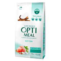 OptiMeal Kitten Chicken – Сухий корм з куркою для кошенят (1,5 кг) в E-ZOO