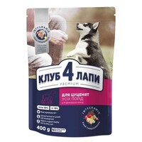 Club 4 Paws Premium Puppy All Breeds Chicken - Сухий корм із куркою для цуценят собак різних порід (400 г) в E-ZOO