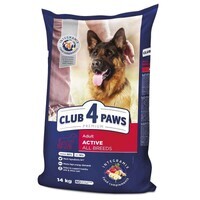 Club 4 Paws (Клуб 4 Лапы) Premium Active Adult All Breeds Chicken - Сухой корм с курицей для взрослых собак с высокими энергетическими потребностями (14 кг) в E-ZOO