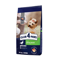 Club 4 Paws (Клуб 4 Лапы) Premium Adult Small Breed Duck - Сухой корм с уткой для взрослых собак малых пород (14 кг) в E-ZOO