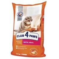 Club 4 Paws (Клуб 4 Лапы) Premium Adult Cat Veal - Сухой корм с телятиной для взрослых котов (14 кг) в E-ZOO