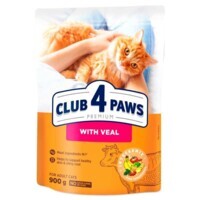 Club 4 Paws Premium Adult Cat Veal - Сухой корм с телятиной для взрослых котов (900 г) в E-ZOO