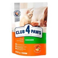 Club 4 Paws (Клуб 4 Лапы) Premium Kitten Chicken - Сухой корм с курицей для котят (300 г) в E-ZOO