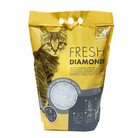 M-Pets (М-Петс) Fresh Diamonds Silica Cat Litter Unsecnted – Наполнитель силикагелевый для кошачьего туалета без ароматизатора (5 л / 2,2 кг) в E-ZOO