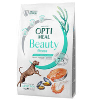OptiMeal (ОптіМіл) Beauty Fitness Adult Dog - Сухий корм із морепродуктами для підтримання оптимальної ваги дорослих собак (4 кг) в E-ZOO