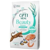OptiMeal (ОптиМил) Beauty Fitness Sterilised Healthy Weight Cat - Сухой корм с морепродуктами для стерилизованных кошек (4 кг) в E-ZOO
