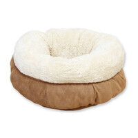 AFP (ЕйЕфПі) Lambswool Donut Bed - Лежак-пончик з овечої вовни для собак і котів (45х45х25 см) в E-ZOO
