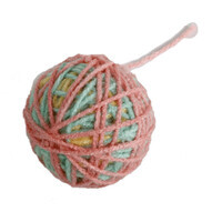 AFP (ЭйЭфПи) Knotty Habit Yarn Ball - Игрушка-клубочек для котов с кошачьей мятой (5,5 см) в E-ZOO
