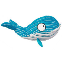 KONG (Конг) Cuteseas Whale - Игрушка мягкая Кит для собак (17,1х8,8 см) в E-ZOO