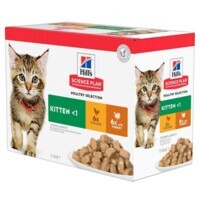 Hill's (Хіллс) Science Plan Kitten Kit Chicken & Turkey - Вологий корм з куркою та індичкою для кошенят та кішок у період вагітності й лактації (12x85 г (6+6 пауч.)) в E-ZOO