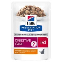 Hill’s (Хиллс) Prescription Diet i/d Digestive Care Chicken - Влажный корм с курицей для кошек, способствующий поддержанию здоровья ЖКТ (85 г) в E-ZOO
