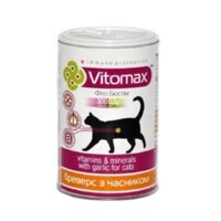 Vitomax (Витомакс) Витамины Бреверс с пивными дрожжами и чесноком для котов (300 таб. Sale!) в E-ZOO