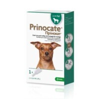 KRKA (КРКА) Prinocate Dog - Протипаразитарні краплі Прінокат на холку від бліх, кліщів і гельмінтів для собак (1 піпетка) (< 4 кг) в E-ZOO