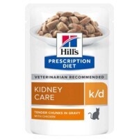 Hill’s (Хіллс) Prescription Diet k/d Kidney Care Chicken - Вологий корм-дієта з куркою для котів із захворюваннями нирок (85 г) в E-ZOO