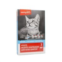 Vitomax (Вітомакс) Sempero - Протипаразитарні краплі Семперо від бліх та кліщів для котів (1 піпетка) (2-10 кг (0,5 мл)) в E-ZOO