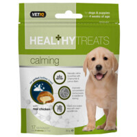 VetIQ Healthy Treats Calming For Puppies - Ласощі заспокійливі з куркою, ромашкою та лимонною м'ятою для цуценят (50 г) в E-ZOO