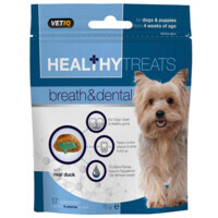 VetIQ Healthy Treats Breath & Dental Dogs & Puppies - Лакомства с уткой для очистки зубов, свежести дыхания собак и щенков (70 г) в E-ZOO
