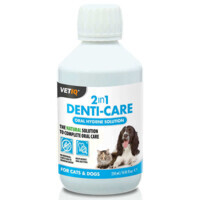 VetIQ 2in1 Denti-Care Cats & Dogs - Добавка до води для очищення зубів у котів та собак (250 мл) в E-ZOO
