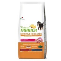 Trainer (Трейнер) Natural Sensitive No Gluten Medium&Maxi Adult Rabbit - Сухой корм с кроликом и цельными злаками для собак средних и крупных пород с чувствительным пищеварением (12 кг) в E-ZOO