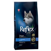 Reflex Plus (Рефлекс Плюс) Adult Dog Medium & Large Breeds Salmon - Сухой корм с лососем для средних и крупных пород (15 кг) в E-ZOO