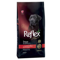 Reflex Plus (Рефлекс Плюс) Adult Dog Medium & Large Breeds Lamb & Rice - Сухой корм с ягненком и рисом для собак средних и крупных пород (15 кг) в E-ZOO