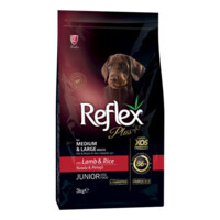 Reflex Plus (Рефлекс Плюс) Junior Dog Medium & Large Breeds Lamb & Rice - Сухой корм с ягненком и рисом для щенков средних и крупных пород (3 кг) в E-ZOO