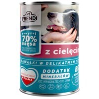 Frendi (Френді) Dog Veal Chunks in Sauce - Консервований корм з телятиною для дорослих собак різних порід (шматочки в соусі) (400 г) в E-ZOO