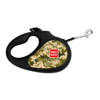 Collar (Коллар) WAUDOG R-leash - Поводок-рулетка для собак с рисунком "Милитари" (XS) в E-ZOO