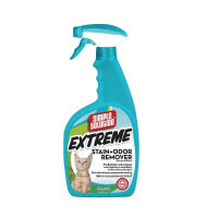Simple Solution (Симпл Солюшн) Extreme Cat Stain & Odor Remover - Концентрированное жидкое средство от запаха и пятен жизнедеятельности животных (945 мл) в E-ZOO