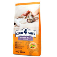Club 4 Paws (Клуб 4 Лапы) Premium Indoor 4 in 1 with Lamb - Сухой корм с ягнёнком для котов, постоянно живущих в помещении (14 кг) в E-ZOO