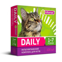 Vitomax (Вітомакс) Daily - Вітаміни для котів 1-7 років (100 таб.) в E-ZOO
