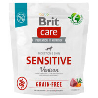 Brit Care (Брит Кеа) Dog Grain-free Sensitive - Сухой беззерновой корм с олениной для собак с чувствительным пищеварением (1 кг) в E-ZOO