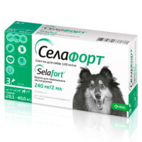 Selafort (Селафорт) by KRKA - Капли от блох, клещей и гельминтов для собак (240 мг) в E-ZOO
