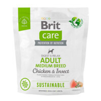 Brit Care (Брит Кеа) Dog Sustainable Adult Medium Breed - Сухой корм с курицей и насекомыми для взрослых собак средних пород (1 кг) в E-ZOO