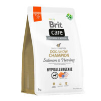 Brit Care (Бріт Кеа) Dog Hypoallergenic Dog Show Champion - Сухий корм з лососем і оселедцем для виставкових порід собак (3 кг) в E-ZOO