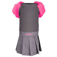 Pet Fashion (Пет Фешн) Classic - Сукня Класік для собак (сіро-рожева) (M (34-36 см)) в E-ZOO