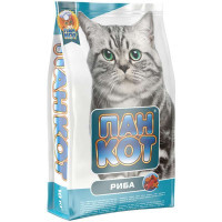 Пан Кот РЫБА - Сухой корм с рыбой для взрослых кошек со вкусом рыбы (10 кг) в E-ZOO
