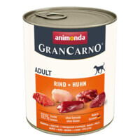 Animonda (Анимонда) GranCarno Adult Beef Chicken – Консервированный корм с говядиной и курицей для собак (паштет) (800 г) в E-ZOO