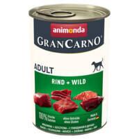 Animonda (Анімонда) Gran Carno Adult Beef Game – Консервований корм з яловичиною та дичиною для собак (400 г) в E-ZOO