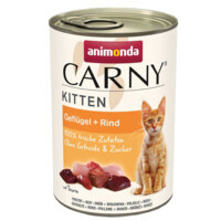 Animonda (Анімонда) Carny Kitten Beef Poultry – Консервований корм з яловичиною та птицею для кошенят (400 г) в E-ZOO