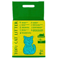 ТМ «Хвостик» Tofu Cat Litter Mint - Комкующийся наполнитель Тофу Мята для кошачьего туалета (6 л) в E-ZOO