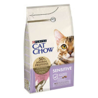 Cat Chow (Кэт Чау) Sensitive - Сухой корм для кошек с чувствительным пищеварением (15 кг)