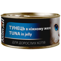 AnimAll (ЕнімАлл) - Вологий корм з тунцем для дорослих котів (шматочки в желе) (85 г) в E-ZOO