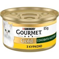 Gourmet (Гурмэ) Gold - Консервированный корм Сочное наслаждение с курицей для взрослых кошек (85 г) в E-ZOO