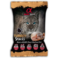 Alpha Spirit (Альфа Спирит) Cat Snacks Turkey - Напіввологі ласощі кубики з індичкою для котів (50 г) в E-ZOO