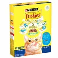 Friskies (Фрискис) - Сухой корм с лососем, тунцом и овощами для стерилизованных кошек (300 г) в E-ZOO