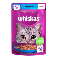 Whiskas (Віскас) - Вологий корм з тунцем в желе для дорослих кицьок (85 г) в E-ZOO