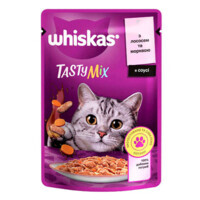 Whiskas (Віскас) TastyMix - Вологий корм з лососем та морквою в желе для котів (85 г) в E-ZOO