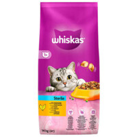 Whiskas (Віскас) - Сухий корм з куркою для стерилізованих кицьок (14 кг) в E-ZOO